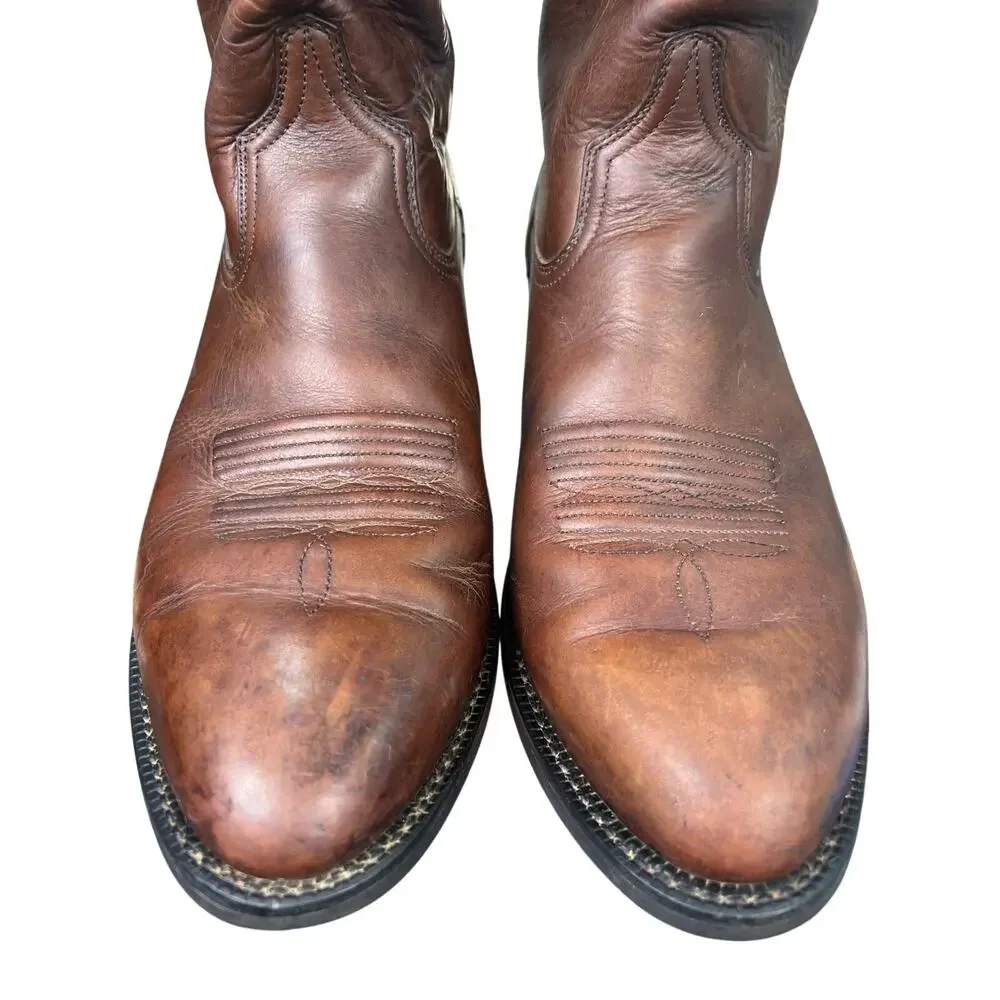 Ariat Men’s Heritage Brown Leather Western Cowboy Boots Size US 13 D